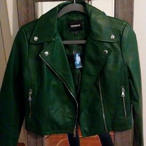 NWT express  faux leather jacket